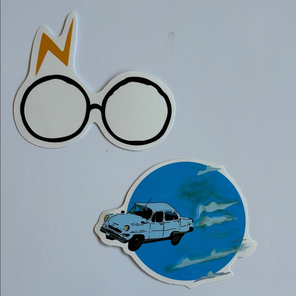 Harry Potter Glasses and Car Sticker Set
